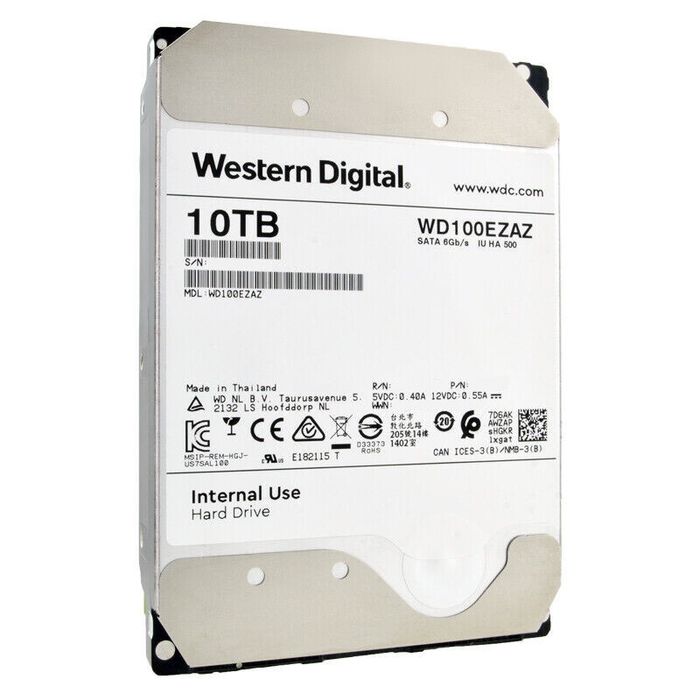Продам в хорошем состоянии диски Western Digital на 10TB.