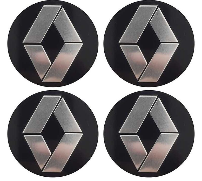 Алуминиеви стикери 65мм за тасове / за капачки за джанти / за Volkswagen VW Audi Renault Mazda Kia Subaru Hyundai Honda / нови самозалепващи емблеми