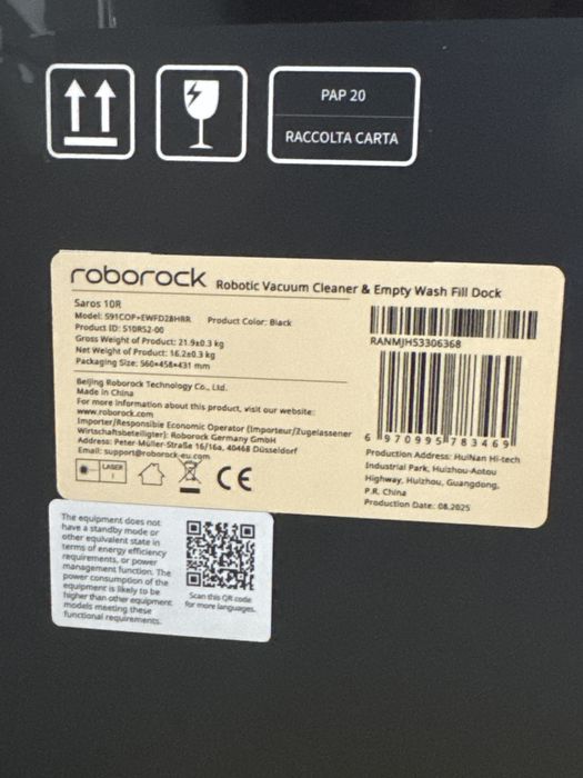 Aspirator Roborock Saros 10R / Sigilat