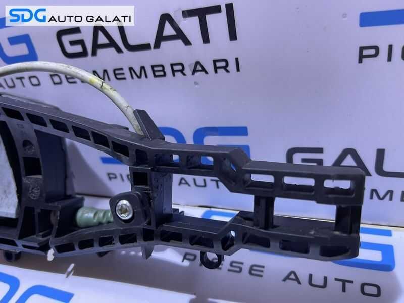 Suport Maner Interior cu Sufa Cablu Tija Broasca Incuietoare Usa Portiera Dreapta Spate BMW Seria 3 F30 F31 2011 - 2019 Cod 7332268 51227332268