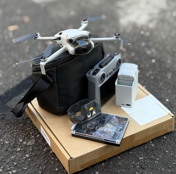 Дрон DJI Mini 4 Pro + 3 батерии + ND филтри + чанта – ТОП комплект