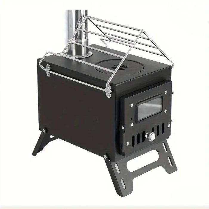 Портативная кемпинговая печь дровяная для палатки новый