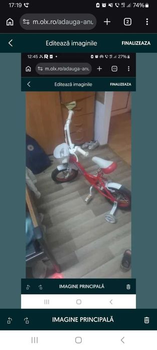 Urgent Bicichleta copii  4/5 ani