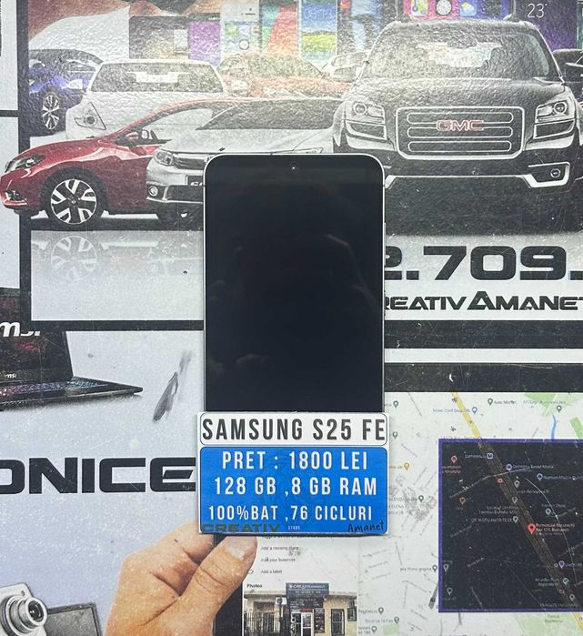 Samsung S25 FE / 128 GB / 8 GB RAM / 100%BAT 76 CIC / CreativAmanet