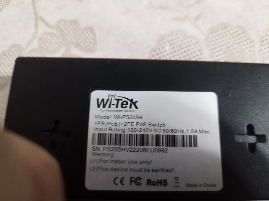 PoE коммутатор Wi-Tek WI-PS205H