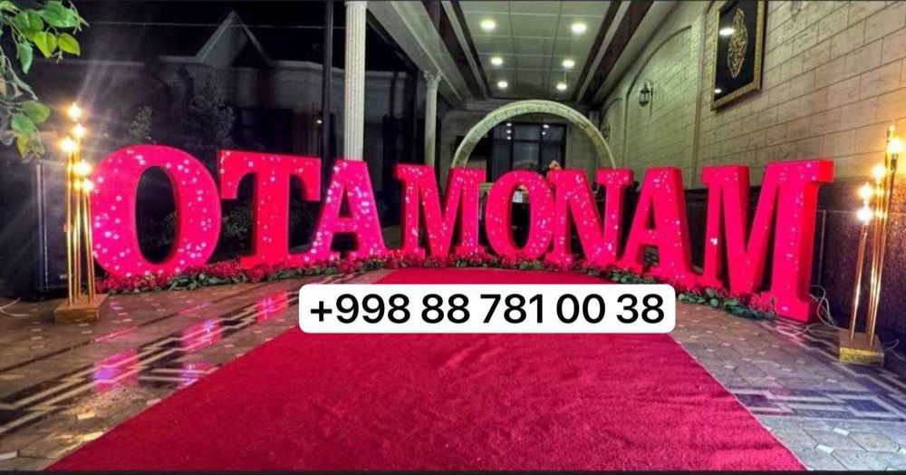 Oformleniya Roddom Tug'ilgan kun Marry me Suniy Gullar bilan bezatamiz