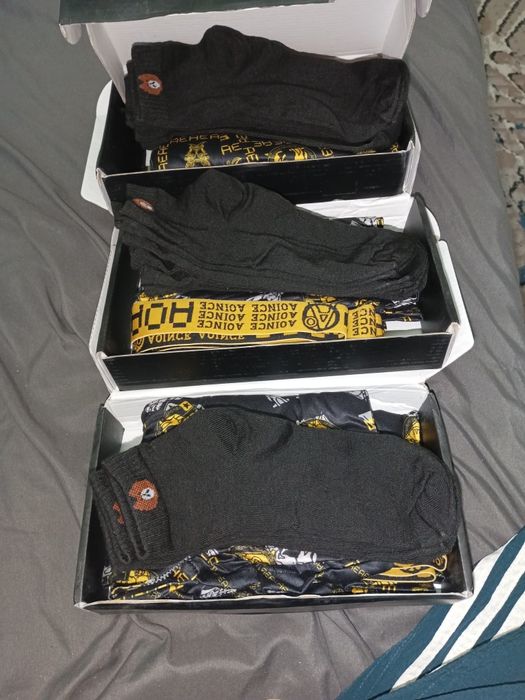 Трусы 3xl мужчины 9 пар 6 носки