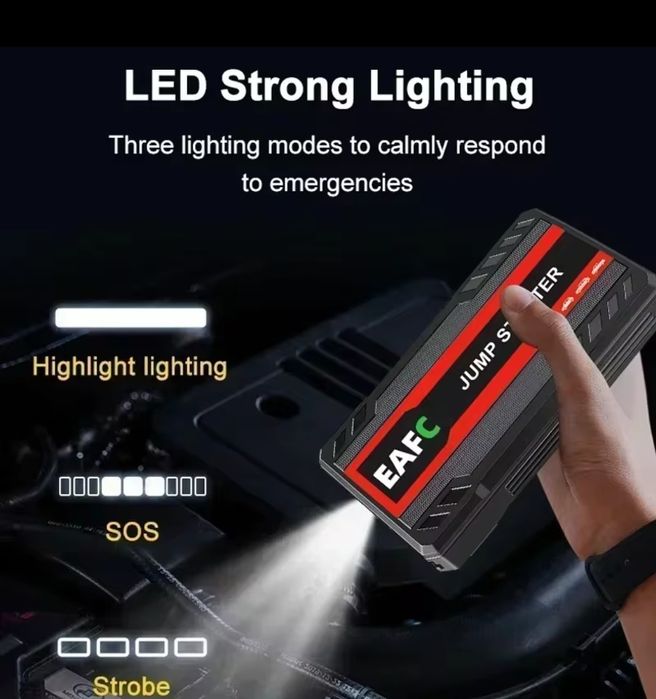 Robot Pornire Auto Jump Starter 3in1 + Gentuță Protecție