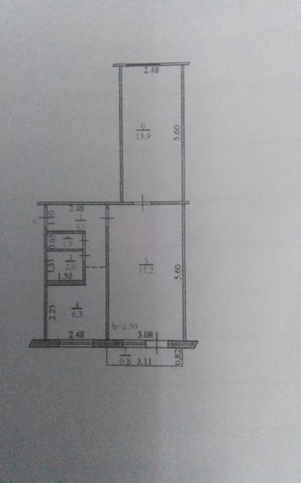 Продам 2 комнатную квартиру