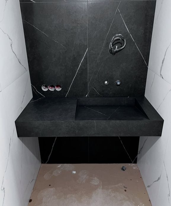 Умывальник из керамогранита на заказ