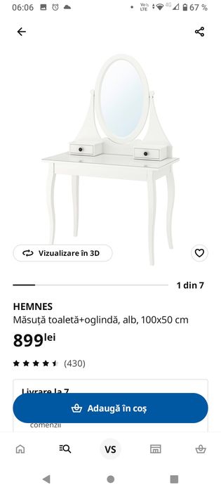 masa machiaj Ikea