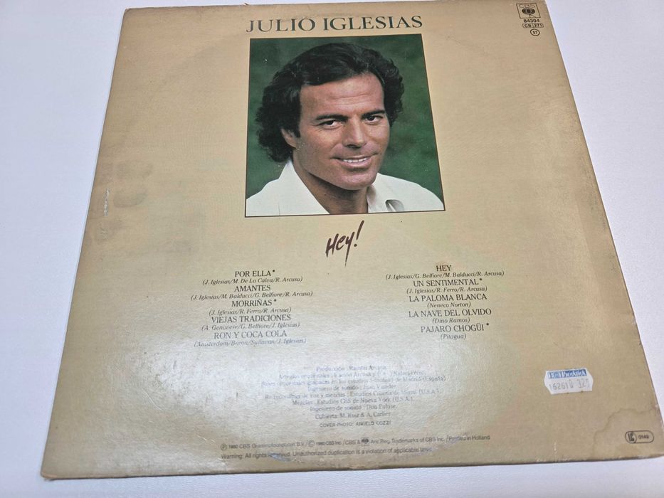 Vinil Julio Iglesias+Elton john