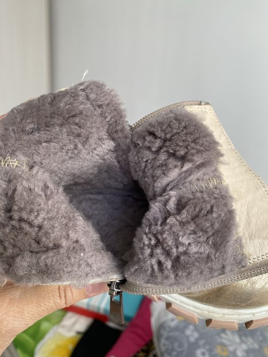 Детские сапоги кожаные