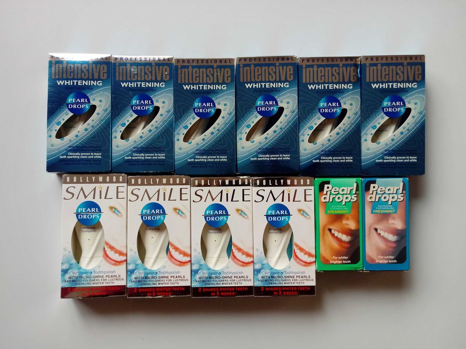 Пасти за зъби Pearl Drops, Colgate, Aquafresh, четки за зъби