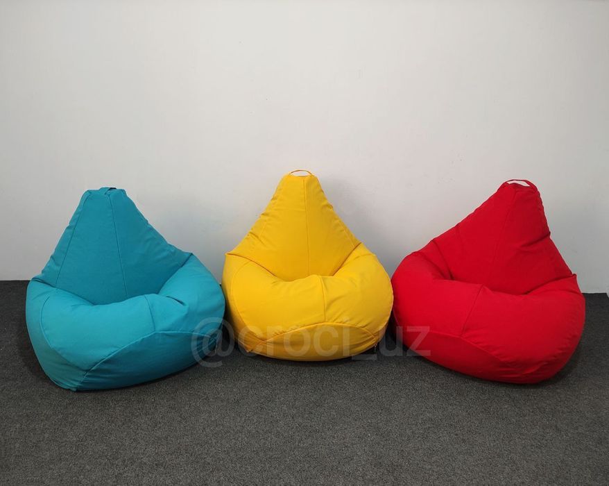Кресло мешок для подростков и не высоких  ,Бинбэг груша,  пуфик