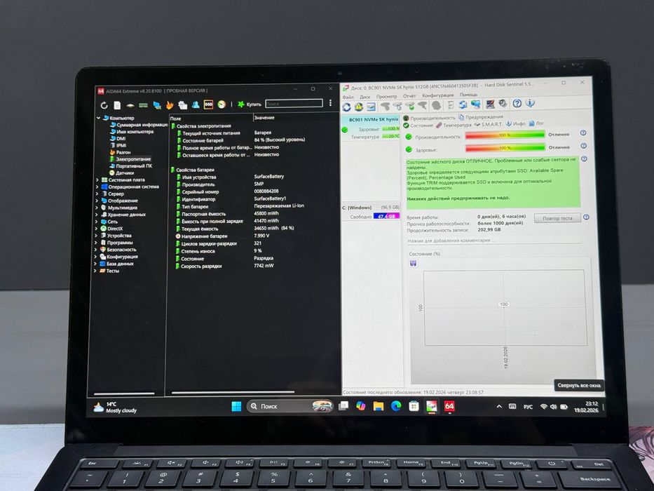 Microsoft Surface камёби i7 11/ 32gb/512 13’3