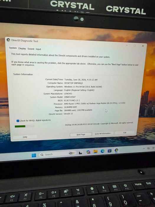 Laptop Lenovo T495, AMD Ryzen 5 PRO 3500U, 16GB RAM