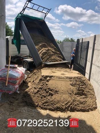 Nisip,balast,sort,piatra concasata ,pamant galben/negru,mranita