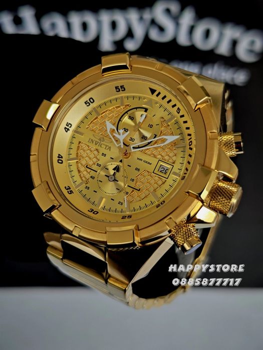 INVICTA Aviator JetFrame gold 51 mm, Инвикта нов мъжки часовник