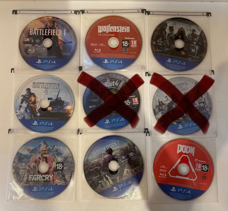 Игры на PS4 (Elden Ring, RDR2, Doom, MK, Assassin creed, и т.д.)