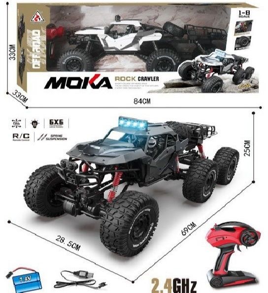 Радиоуправляемый внедорожник Moka Rock Crawler 6x6 в масштабе 1:8