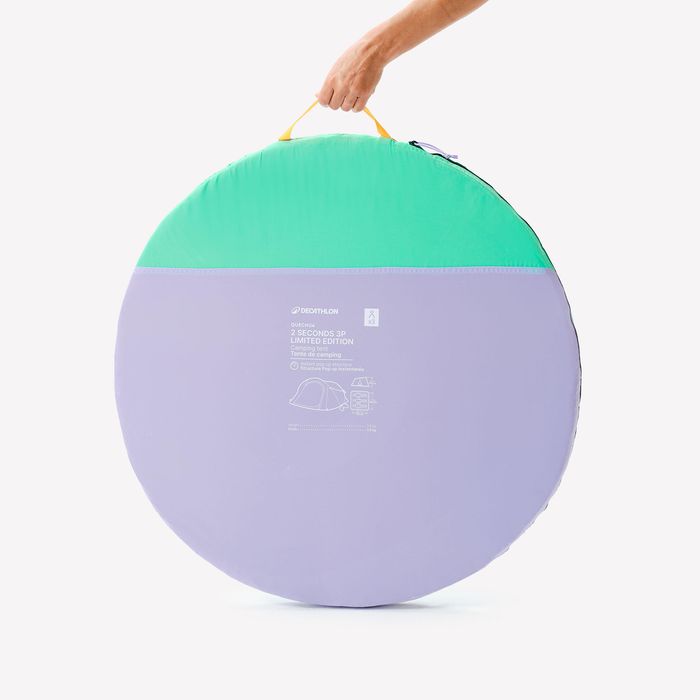 Cort Camping 2 Seconds 3 Persoane Summer - produs resigilat Decathlon