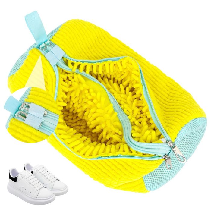 Săculeț spălare pantofi la mașină, protecție 360°, fermoar*