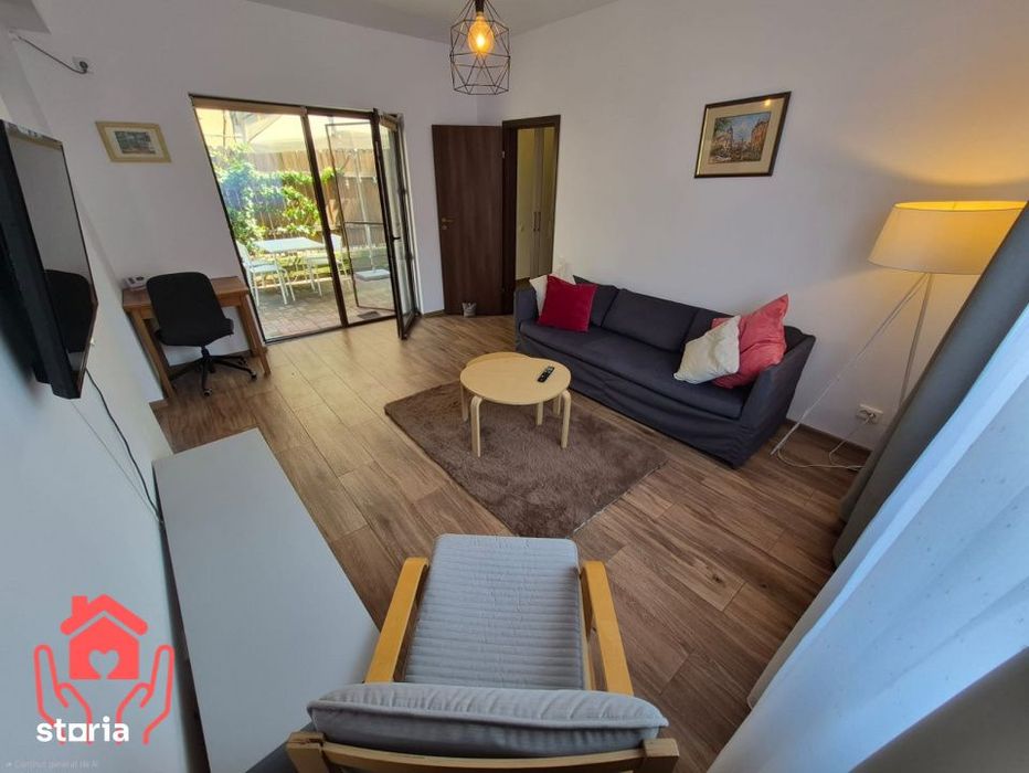 EMINESCU (metrou OBOR)-2 camere cu curte 50 mp, 2 parcari, ideal telem