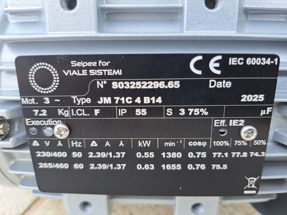 Motor electric, Seipee, Viale Sistemi, JM 71C 4 B14