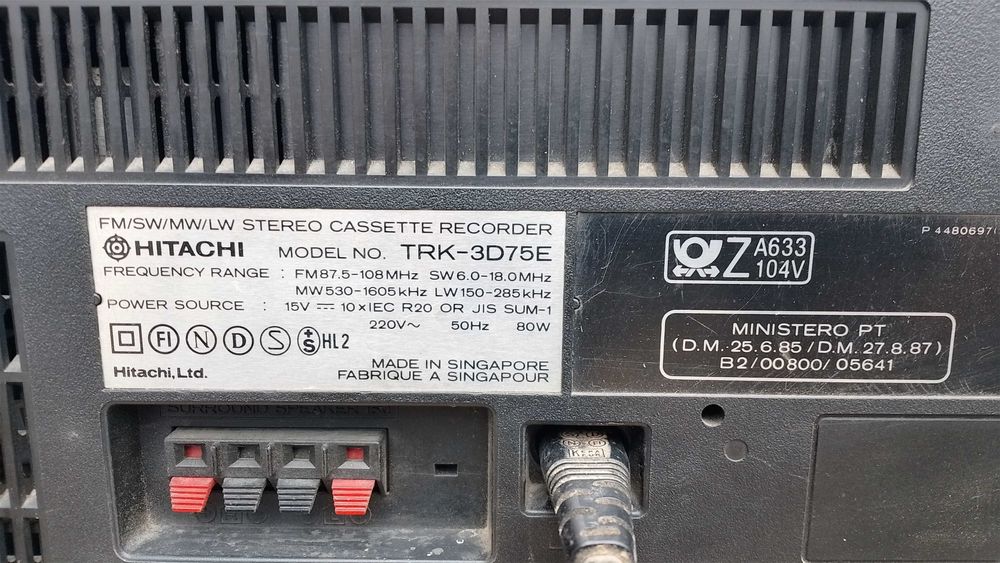 Касетофон HITACHI TRK - 3D 75E