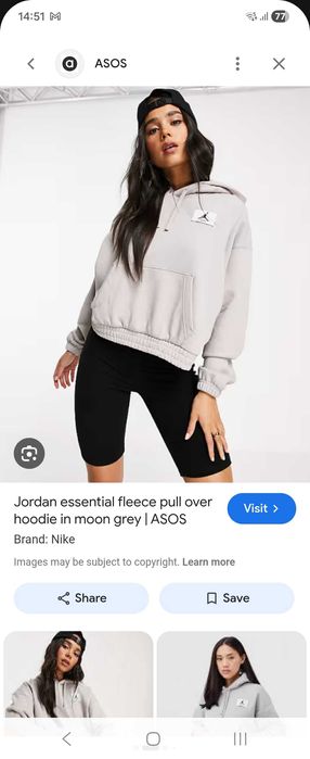 Дамски Cropped суичър Nike Air Jordan, S