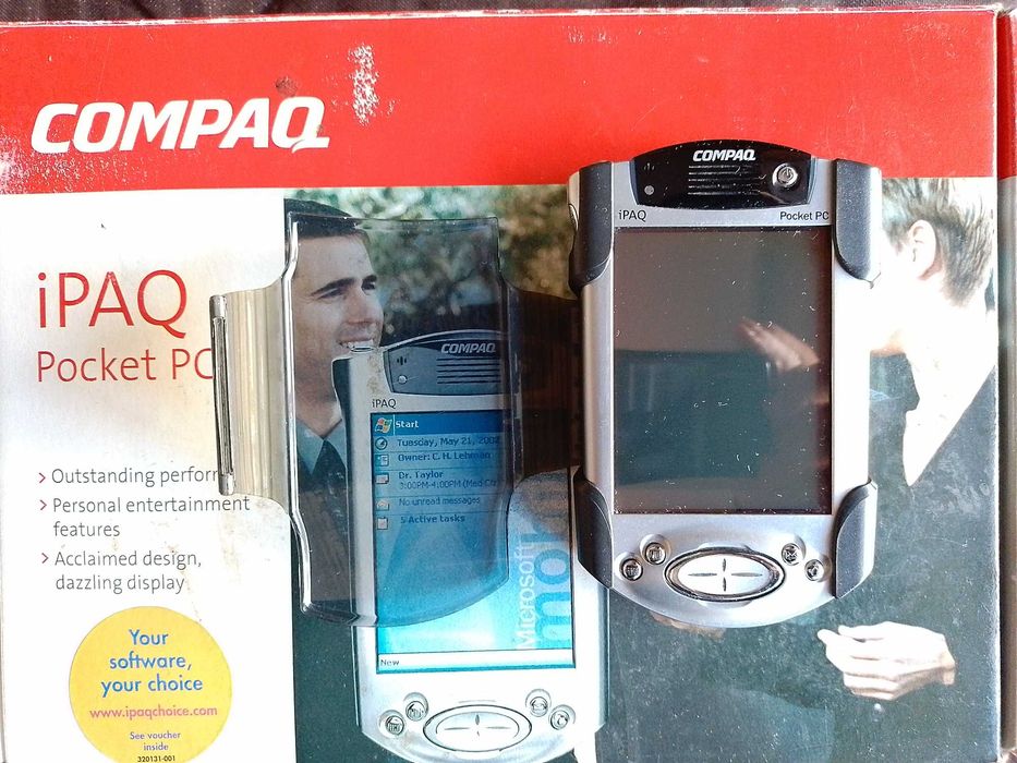 Джобен компютър Compaq iPAQ H3970 в калъф с флип