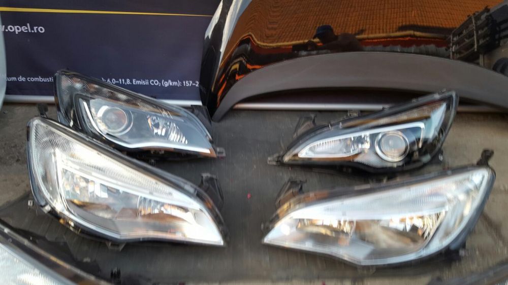 Opel Astra J, faruri, bări protecție, stopuri