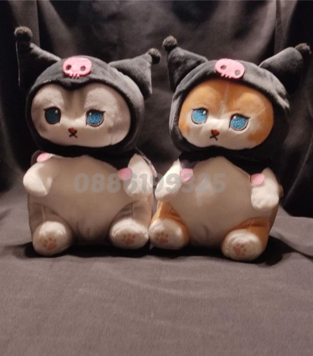 Плюшено Коте Hello Kitty Kuromi 70см Sanrio Melody, Кити плюшена играч