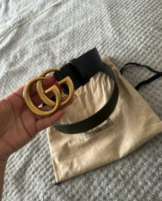 Нов оригинален Gucci колан – 80 см, с етикет и торбичка