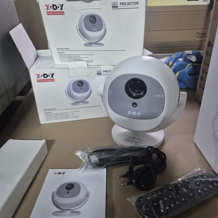 Топ Цена !WiFi6 XGODY 360° въртящ се интелигентен Android 4K Проектор