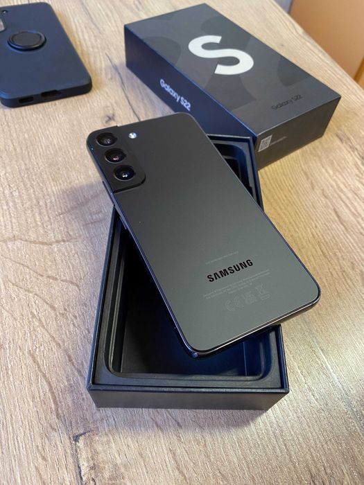 Samsung S22 5G  Black/Silver 128gb 8GB Rami + Husa Folie