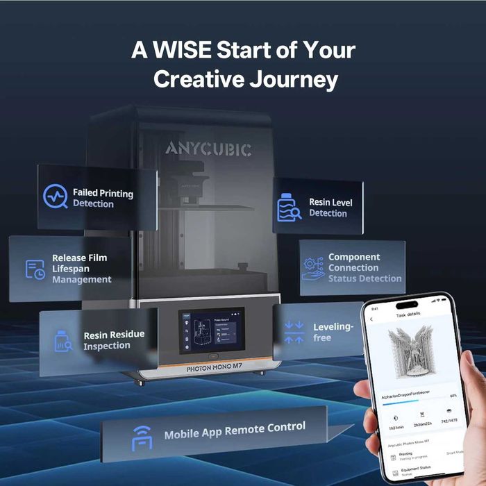 3D Printer Anycubic Photon Mono M7  (Гарантия 1 год, официал. дилер)