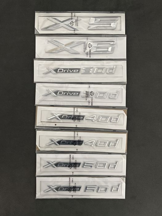 Stiker/Emblema/Logo Bmw X1 X3 X5 X6 Xdrive 20 23 25 30 40 50d
