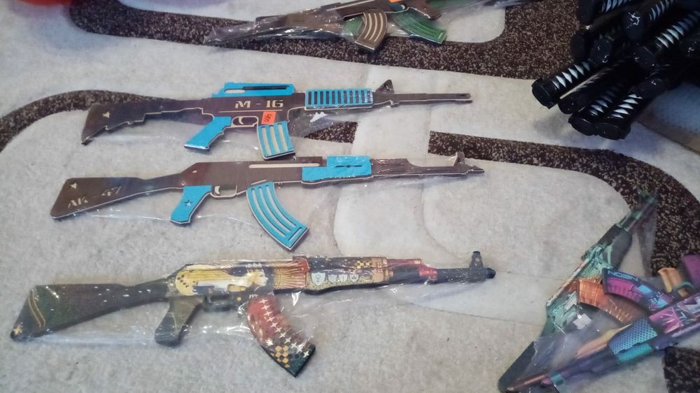 Автомат АК-47 деревянная игрушка