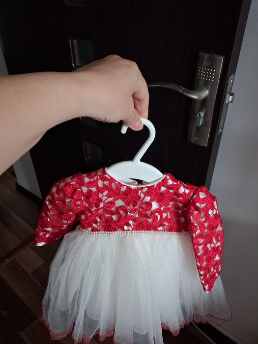 Rochie cu maneci luni si palton