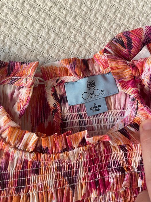 Bluza din bumbac cu volane