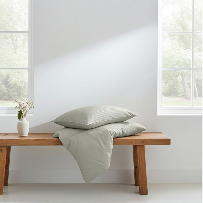 Lenjerie Damasc Merlin Dx004, Damasc, 4 Piese, Cu Elastic, Bej