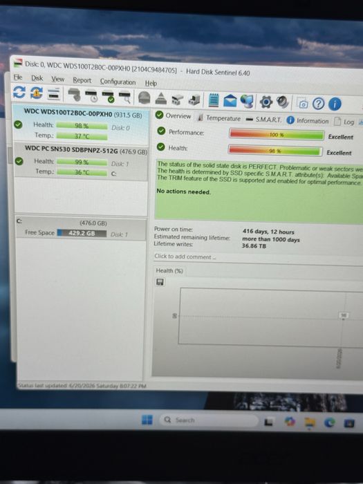 SSD NVMe M.2 Western Digital Blue SN550 1TB