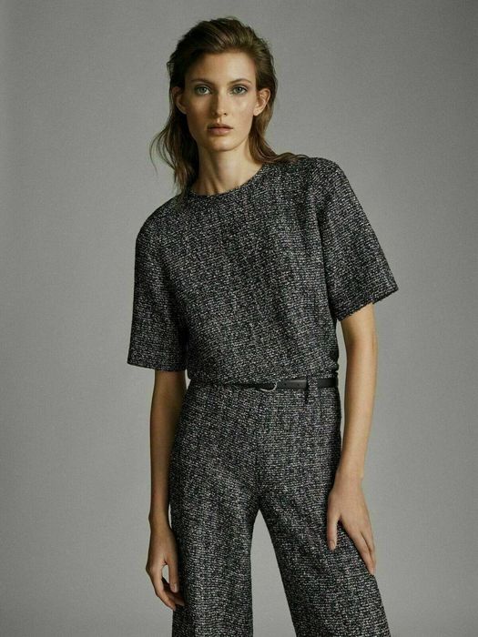 Нова блуза с къс ръкав Massimo dutti Размер МРазмер М и L