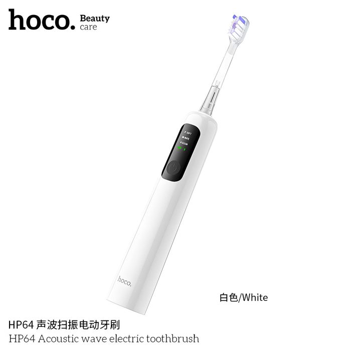 Hoco HP64 Acoustic wave Электрическая зубная щётка звуковая 3 реж IPX7