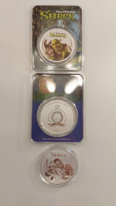 Moneda Argint DreamWorks Shrek 2021