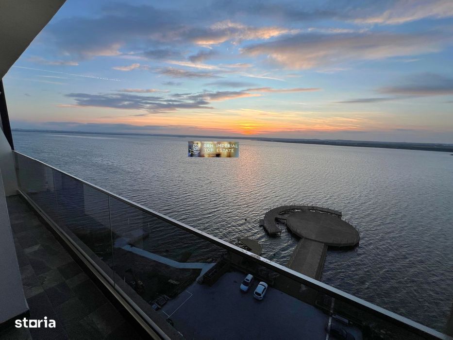 Apartament 2 camere Stefan Building vedere frontală la Lac Loc Parcare