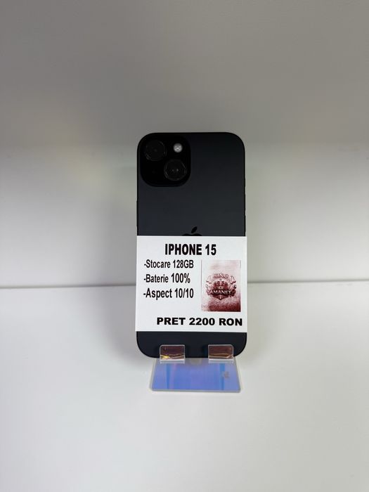 Iphone 15 128 GB imbecabil bat 100% Kingamanet