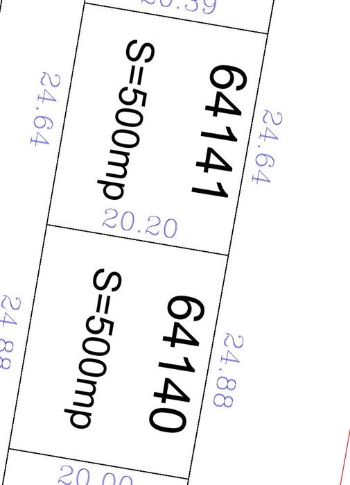 Teren intravilan 2x500mp, localitatea Leș, comuna Nojorid
